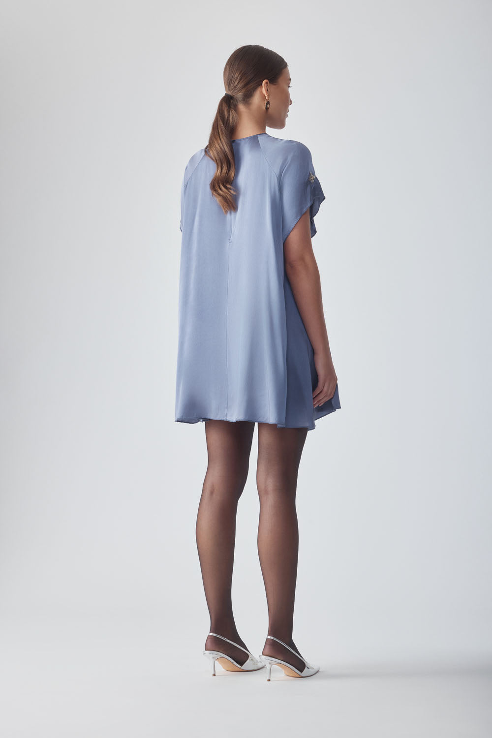 UMA MINI DRESS - PERIWINKLE