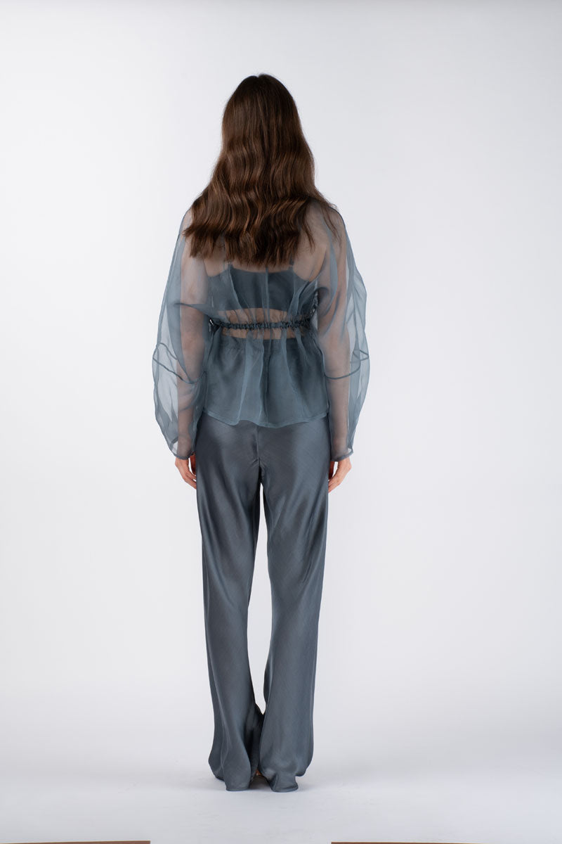 ASIN ORGANZA TOP - DUSK