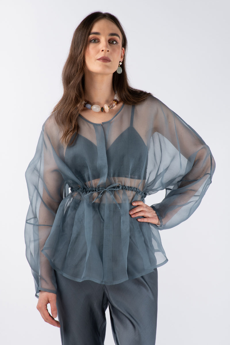 KAIA SILK PANT - DUSK