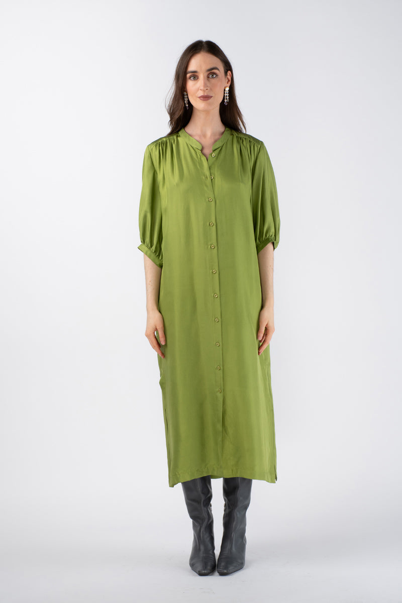 NANI SHIRT DRESS - CITRON