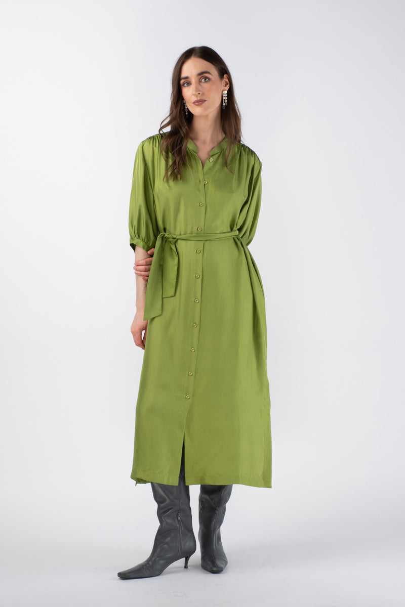 NANI SHIRT DRESS - CITRON
