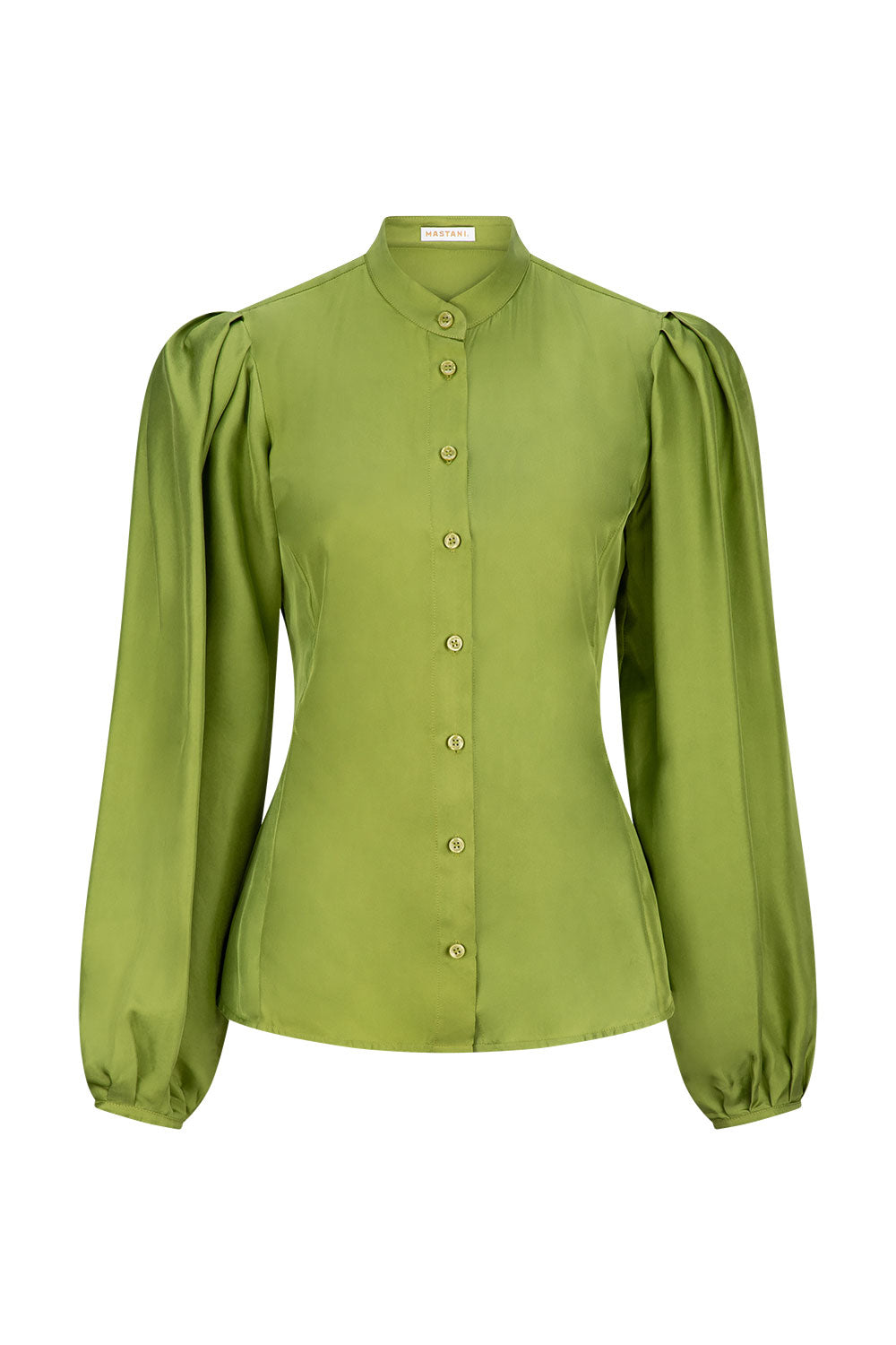 MAZIA SILK TWILL SHIRT - CITRON