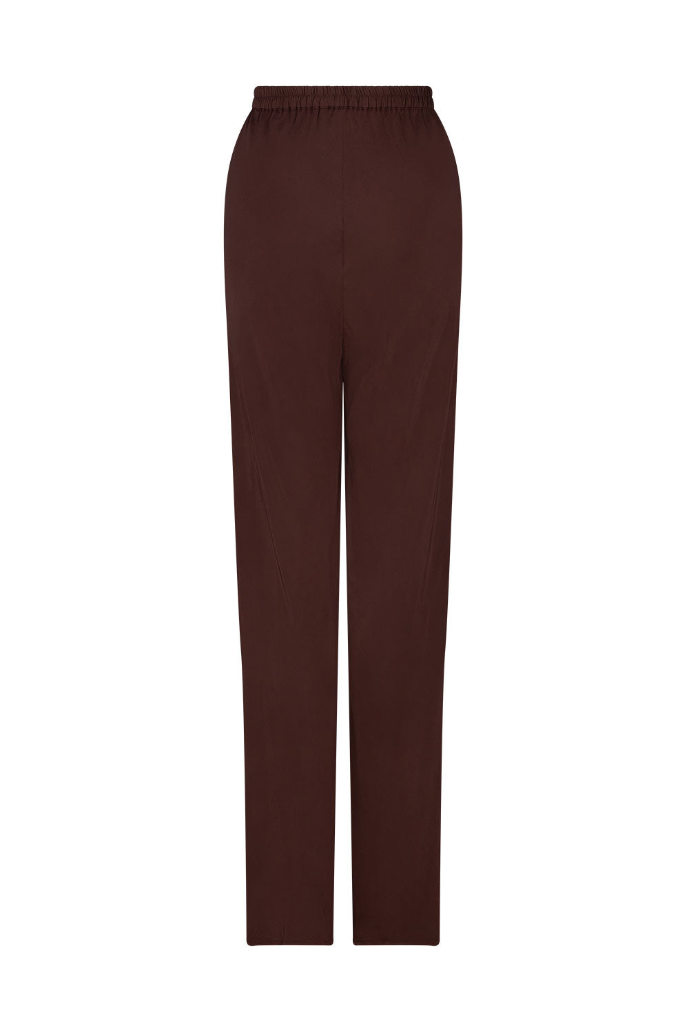 KAIA SILK PANT - GANACHE