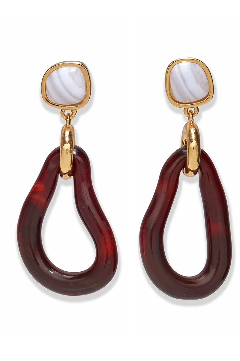GALINA EARRINGS IN SANGRIA