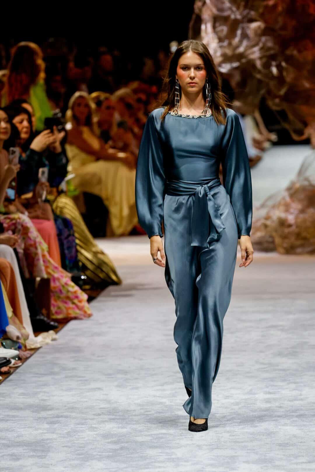 KAIA SILK PANT - DUSK