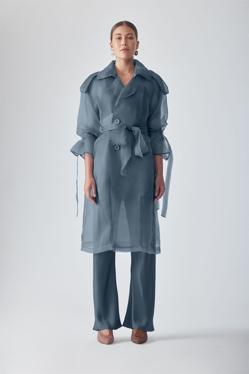 JANNAT ORGANZA TRENCH - DUSK