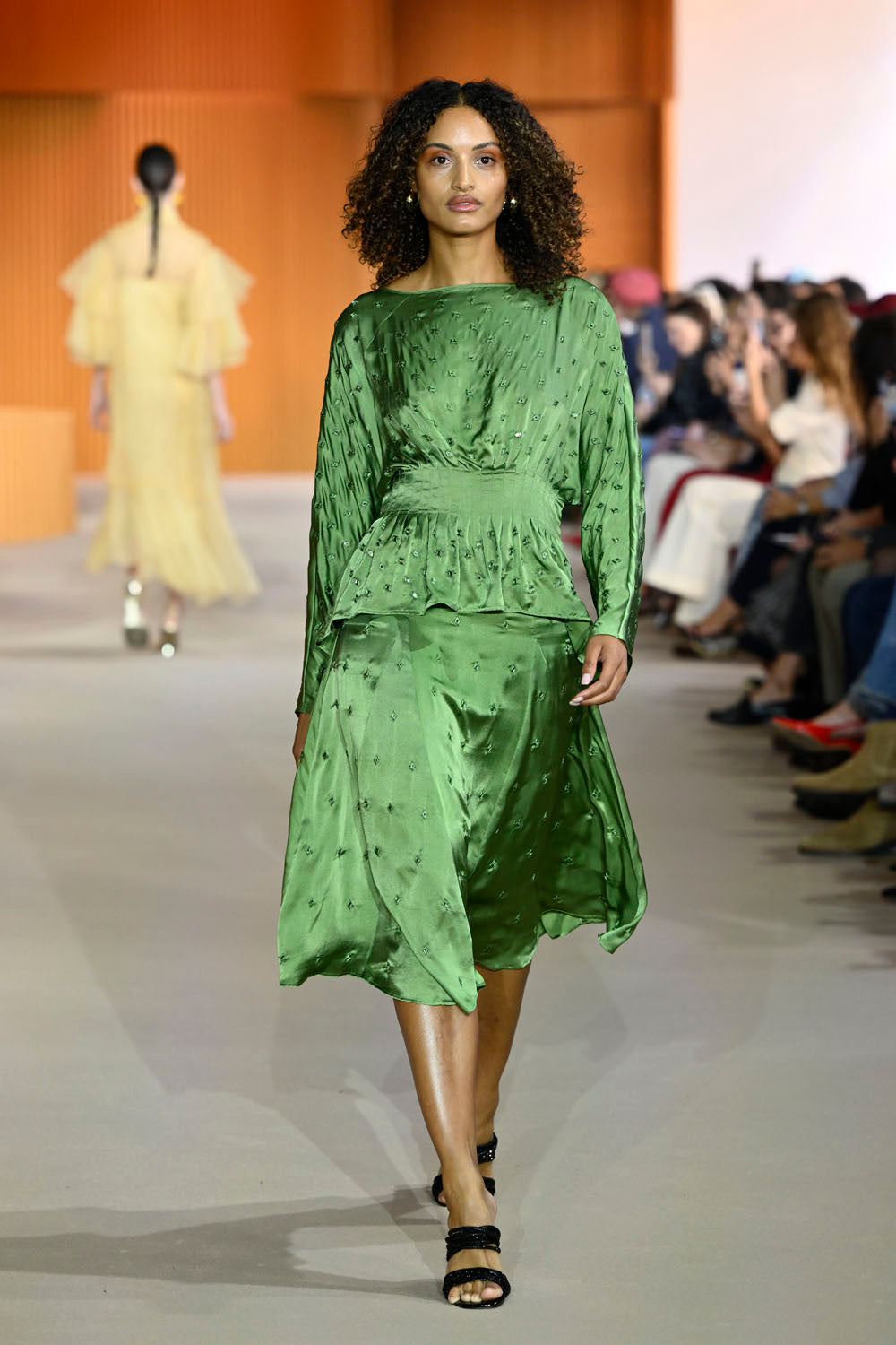 RAI MIRROR SKIRT - FERN