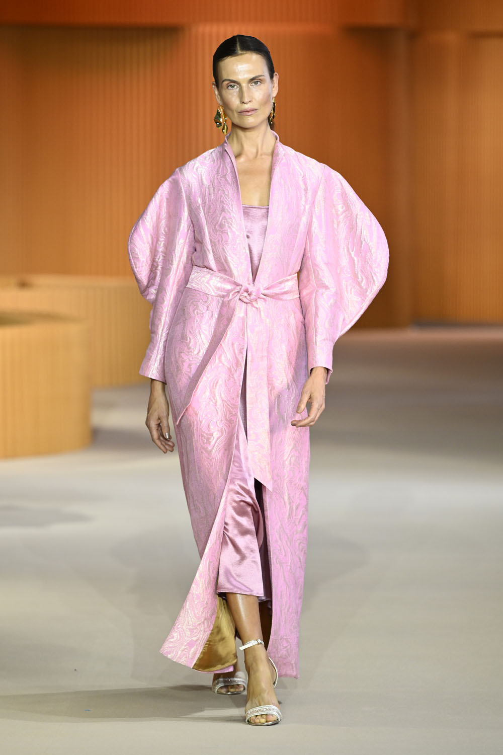 HERITAGE MAXI COAT-PINK SALT