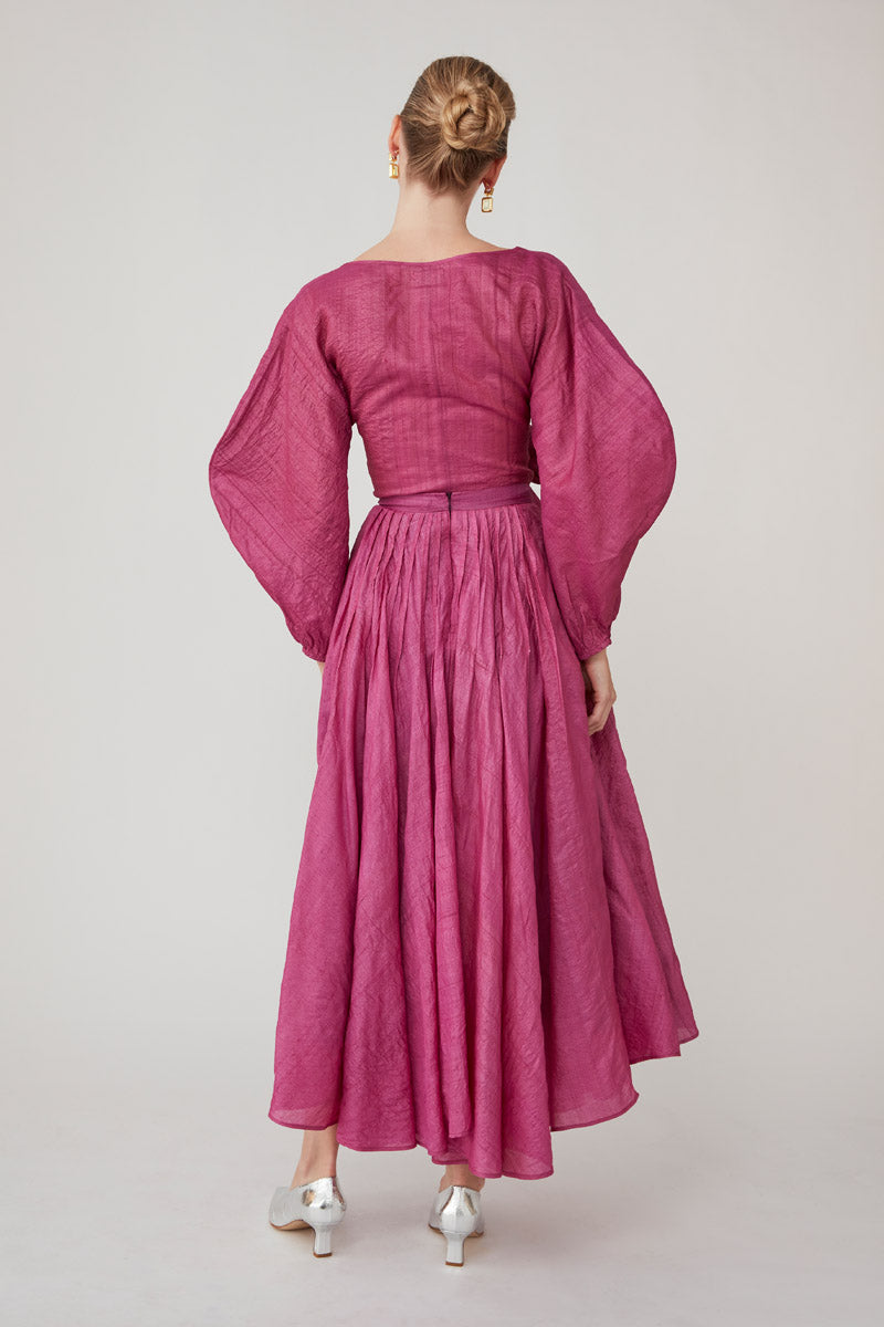 RUHANI WRAP TOP - ORCHID
