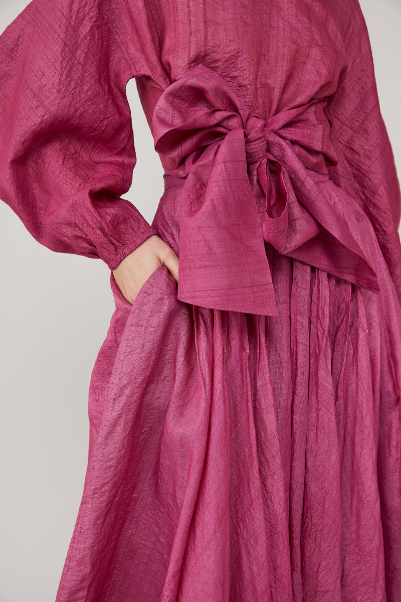 RUHANI WRAP TOP - ORCHID