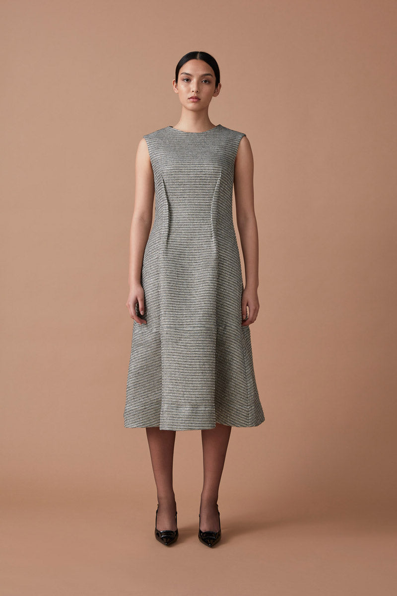 BIDA MIDI DRESS - SILVER