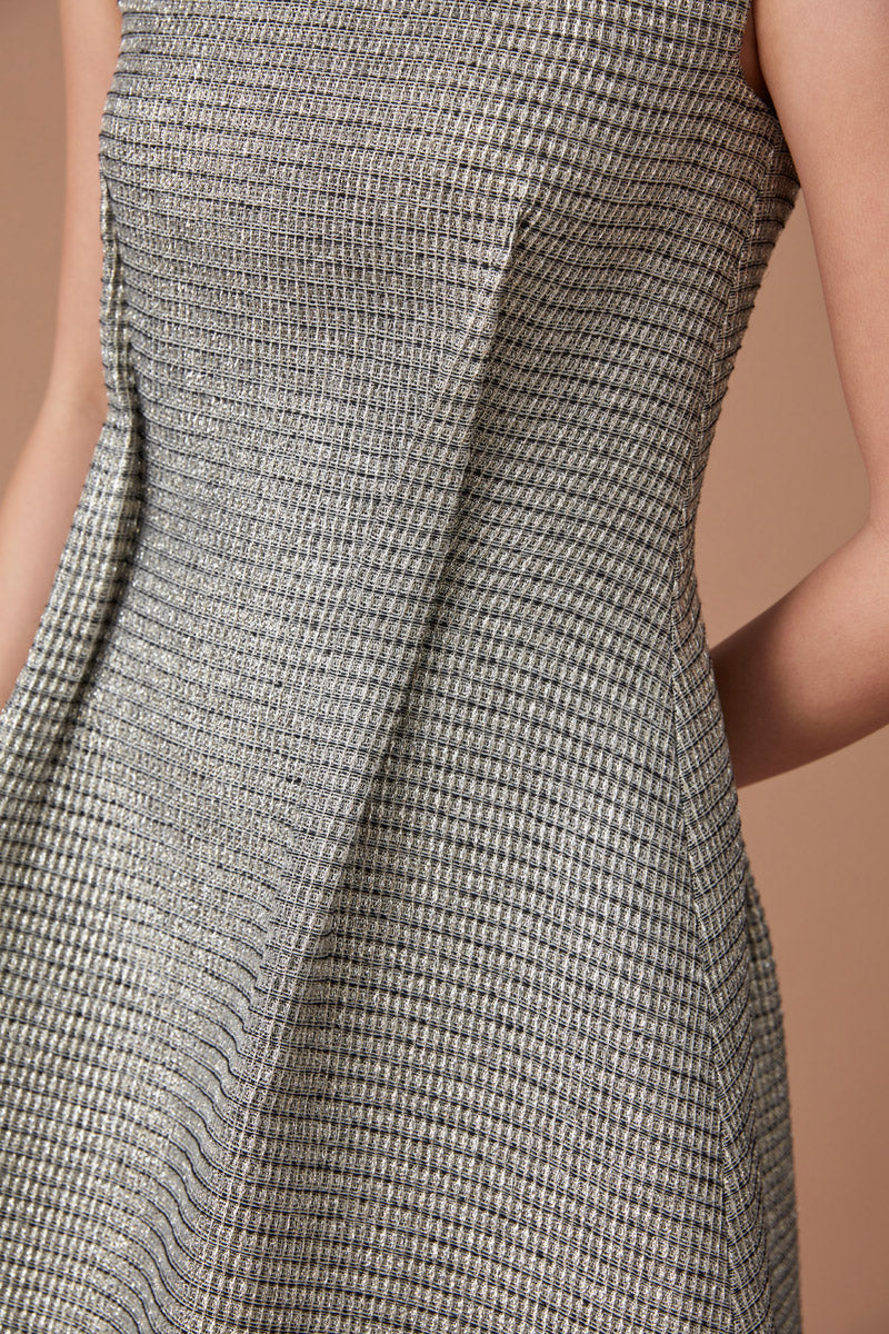 BIDA MIDI DRESS - SILVER