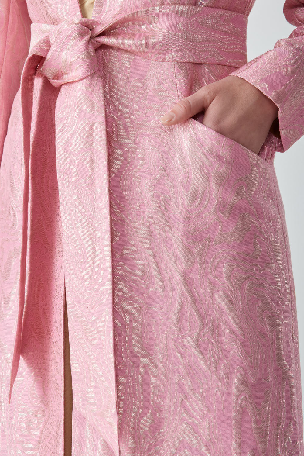 HERITAGE MAXI COAT-PINK SALT