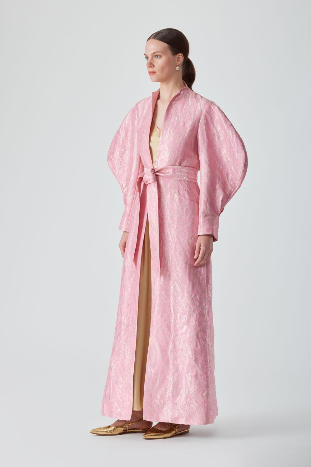 HERITAGE MAXI COAT-PINK SALT