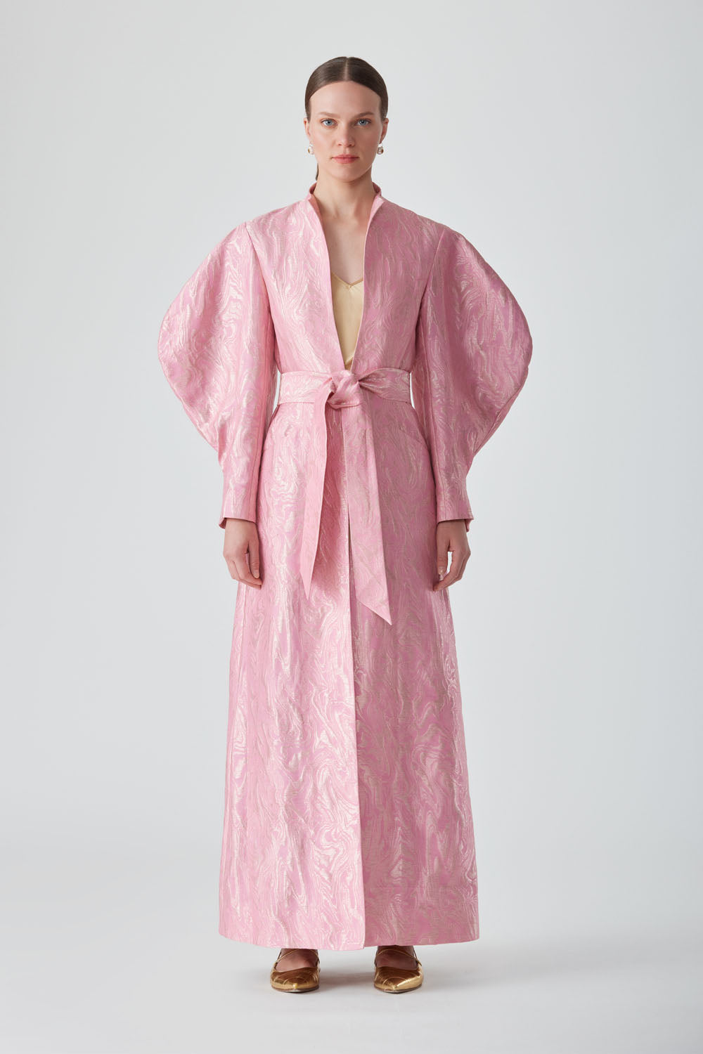 HERITAGE MAXI COAT-PINK SALT