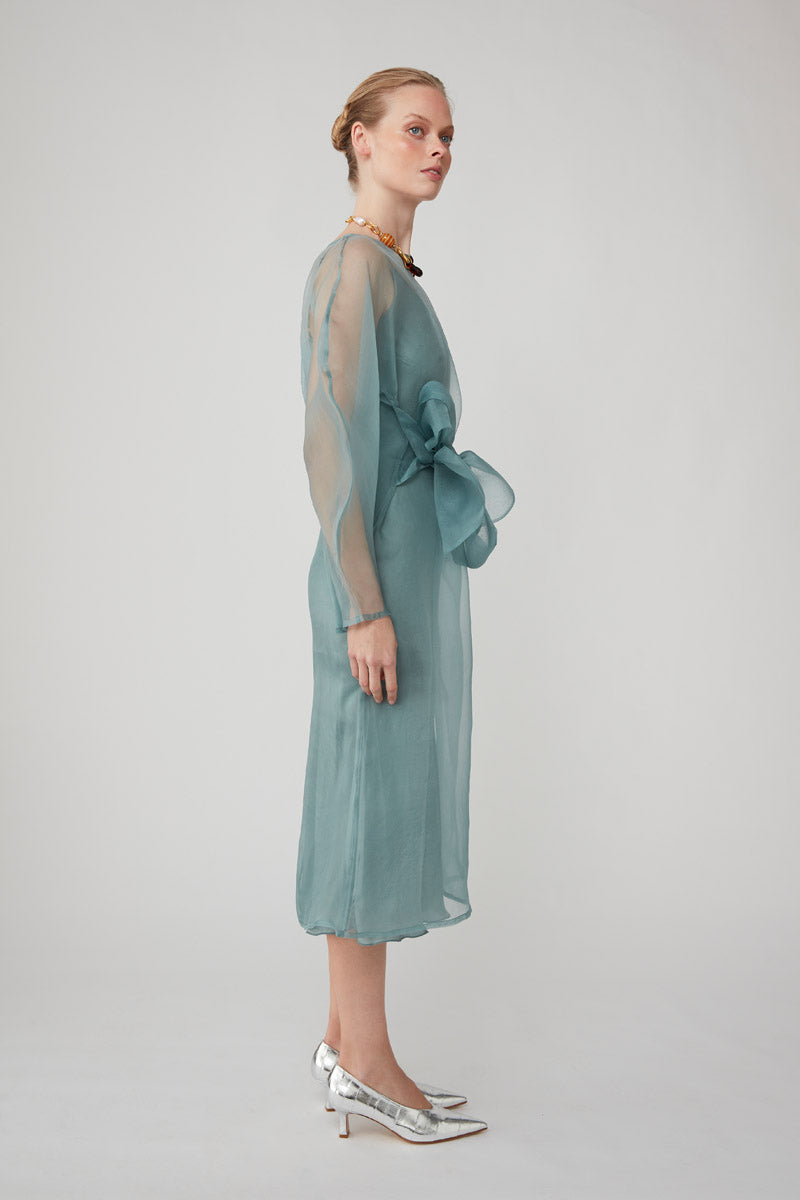 LIBA DRESS - SAXON BLUE