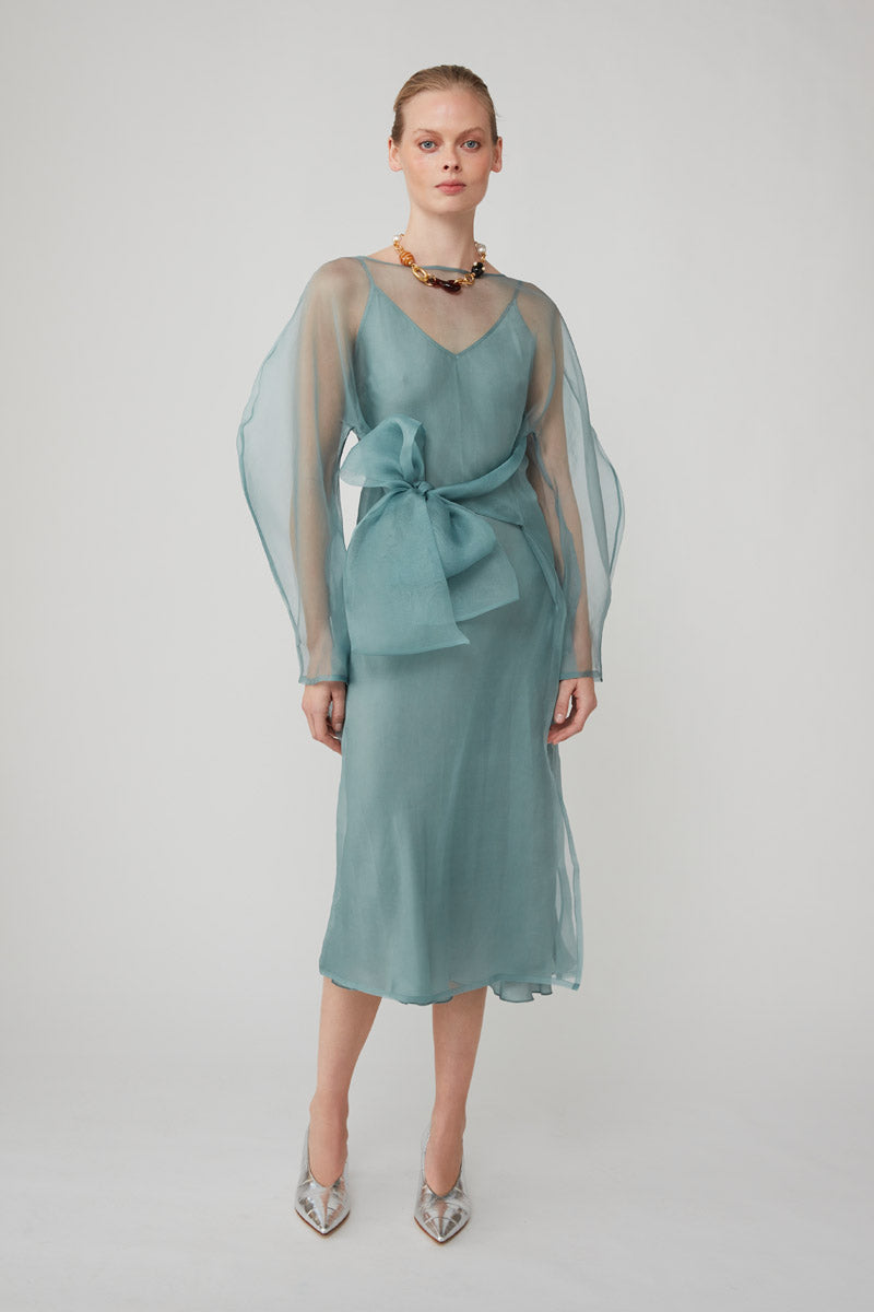 LIBA DRESS - SAXON BLUE