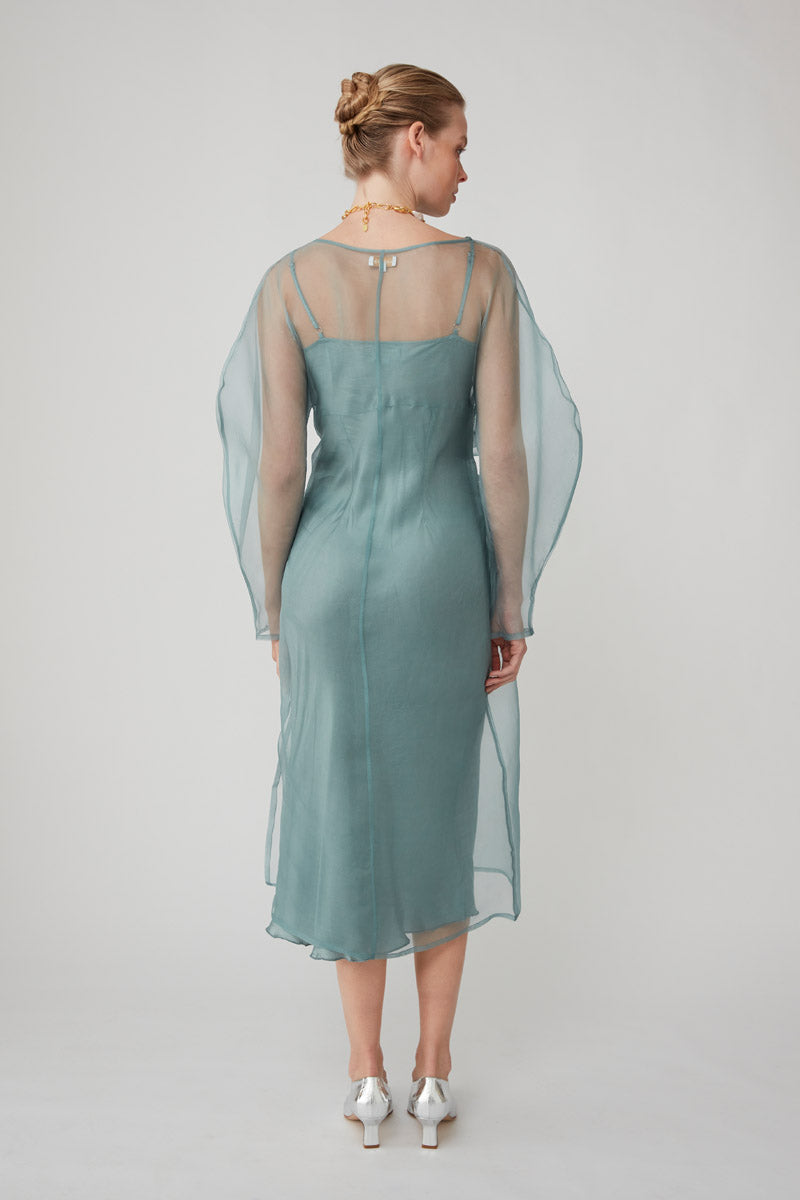 LIBA DRESS - SAXON BLUE
