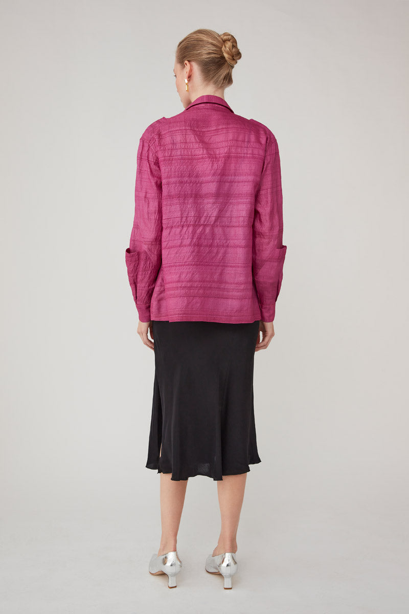 SAYA BEADED SHIRT - ORCHID
