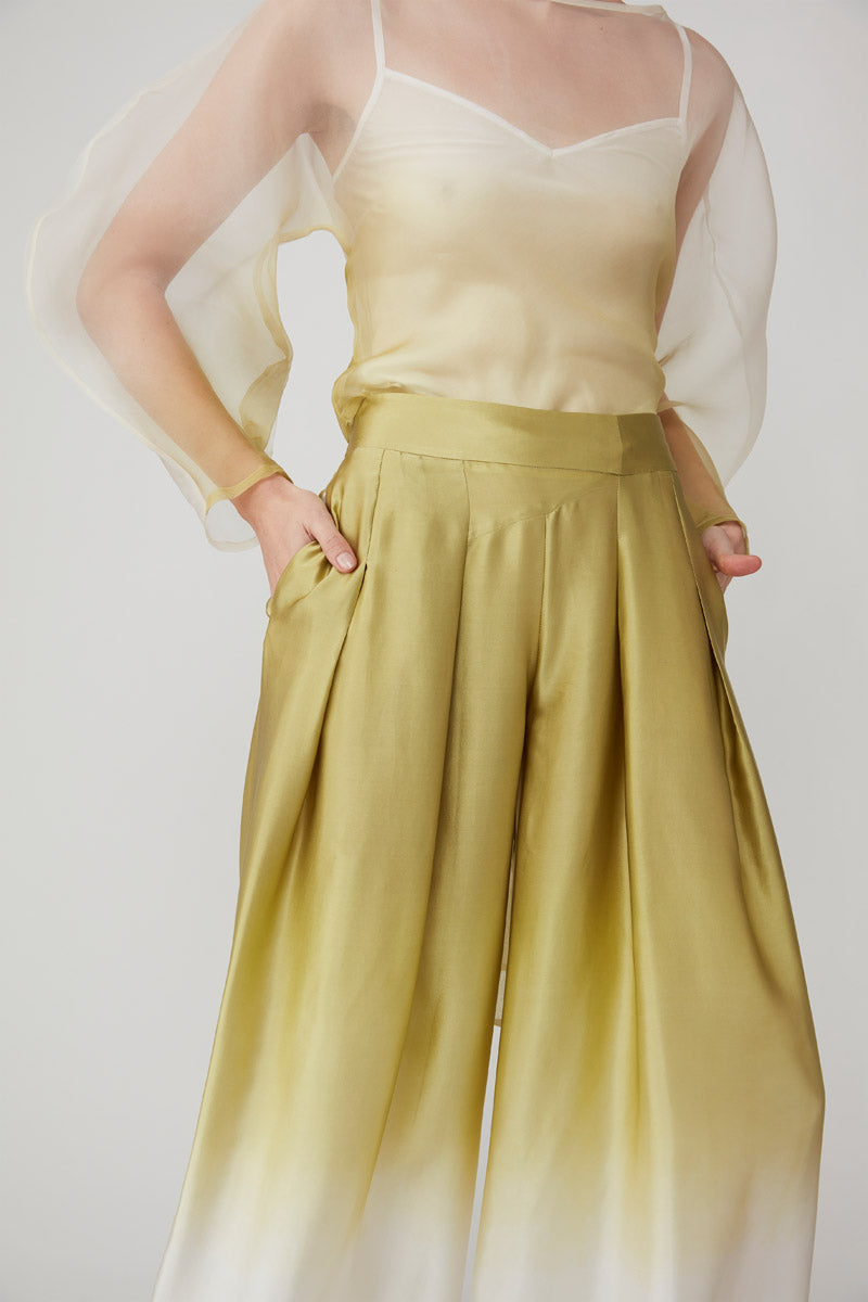 SUFIA PANT - CHARTREUSE OMBRE