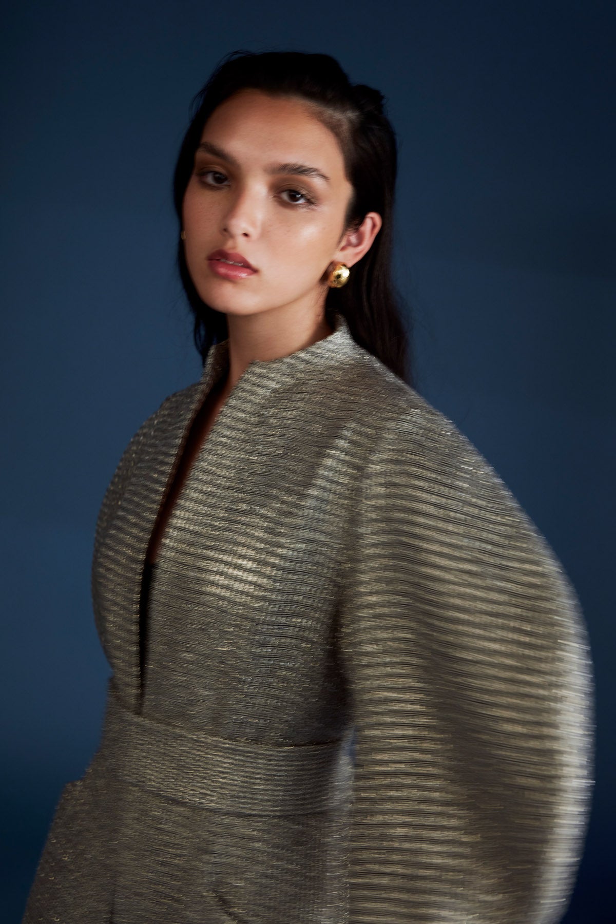 ZARIA MAXI COAT - SILVER