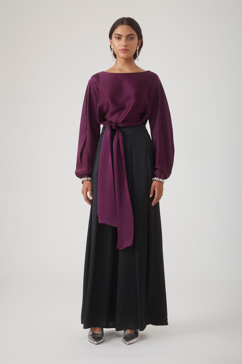 ROOHI BEADED CUFF TOP