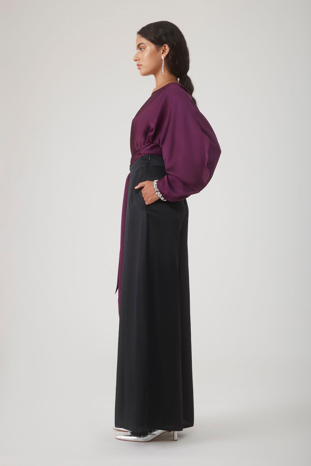 ROOHI BEADED CUFF TOP