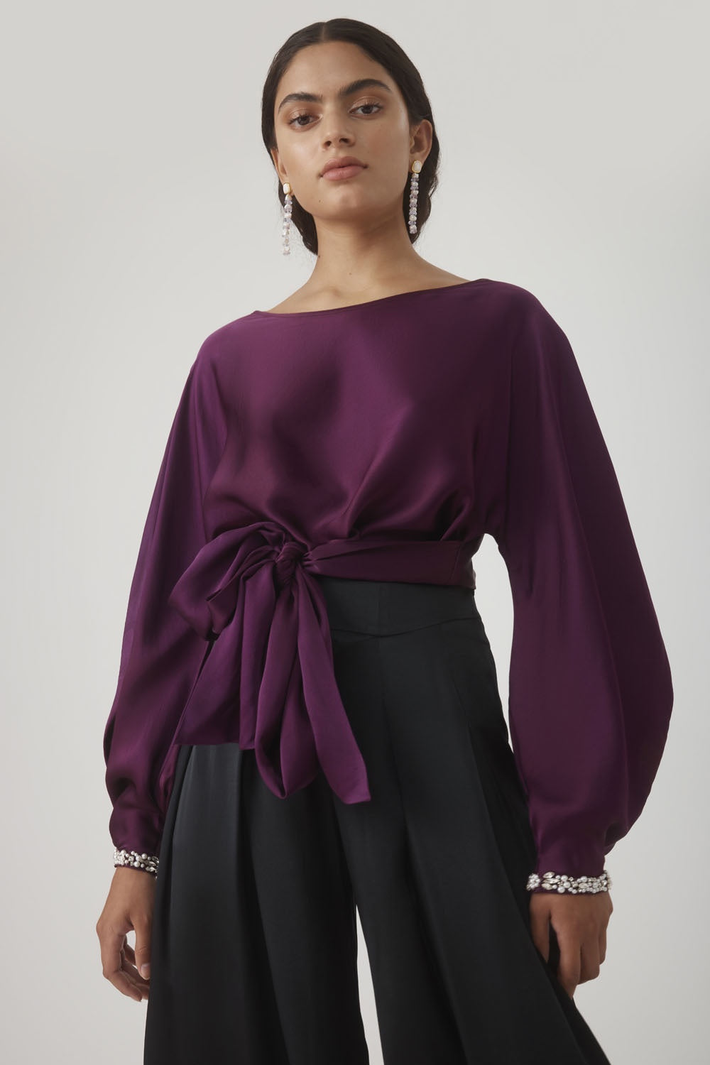 ROOHI BEADED CUFF TOP