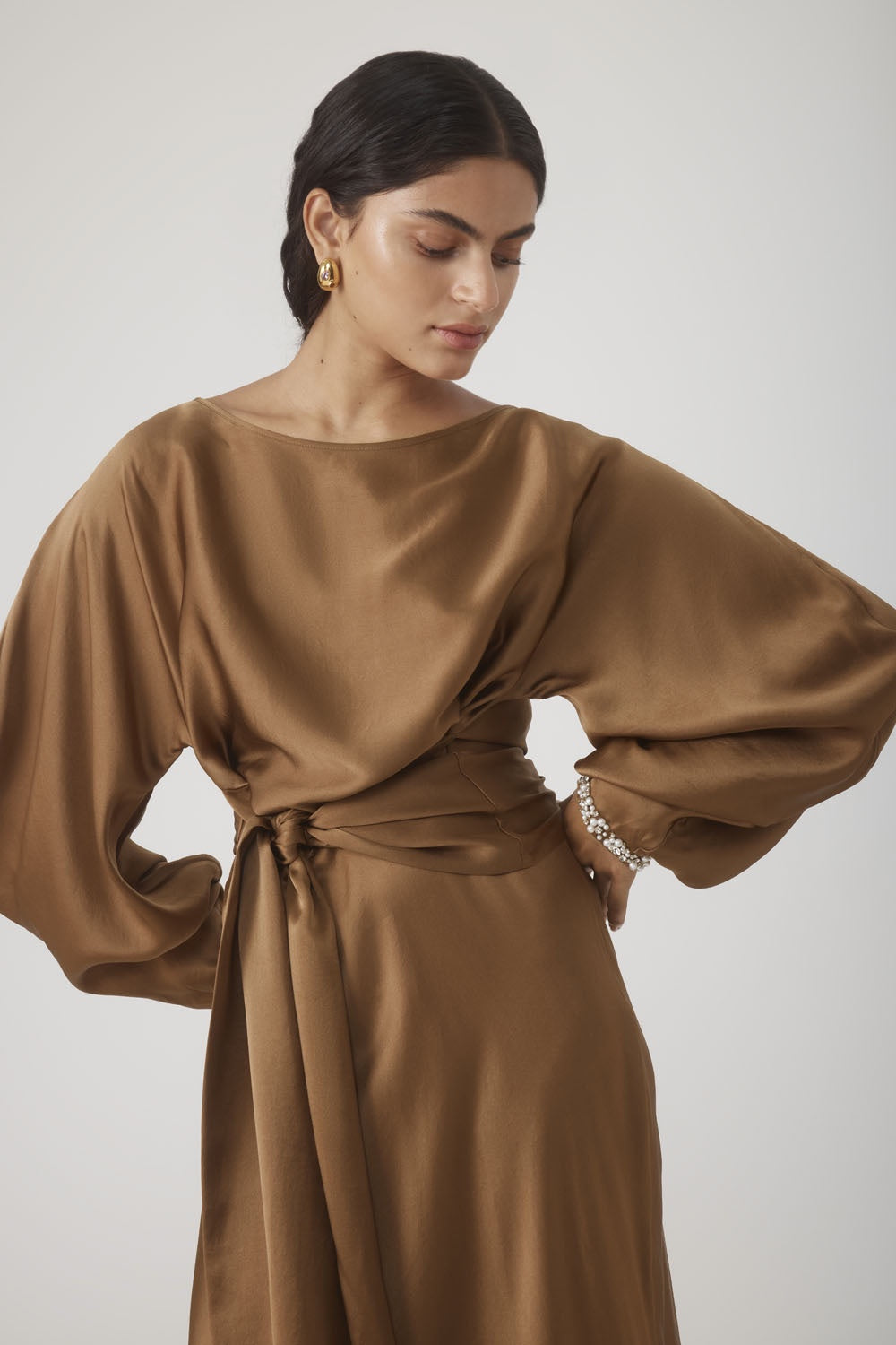 ROOHI BEADED CUFF TOP