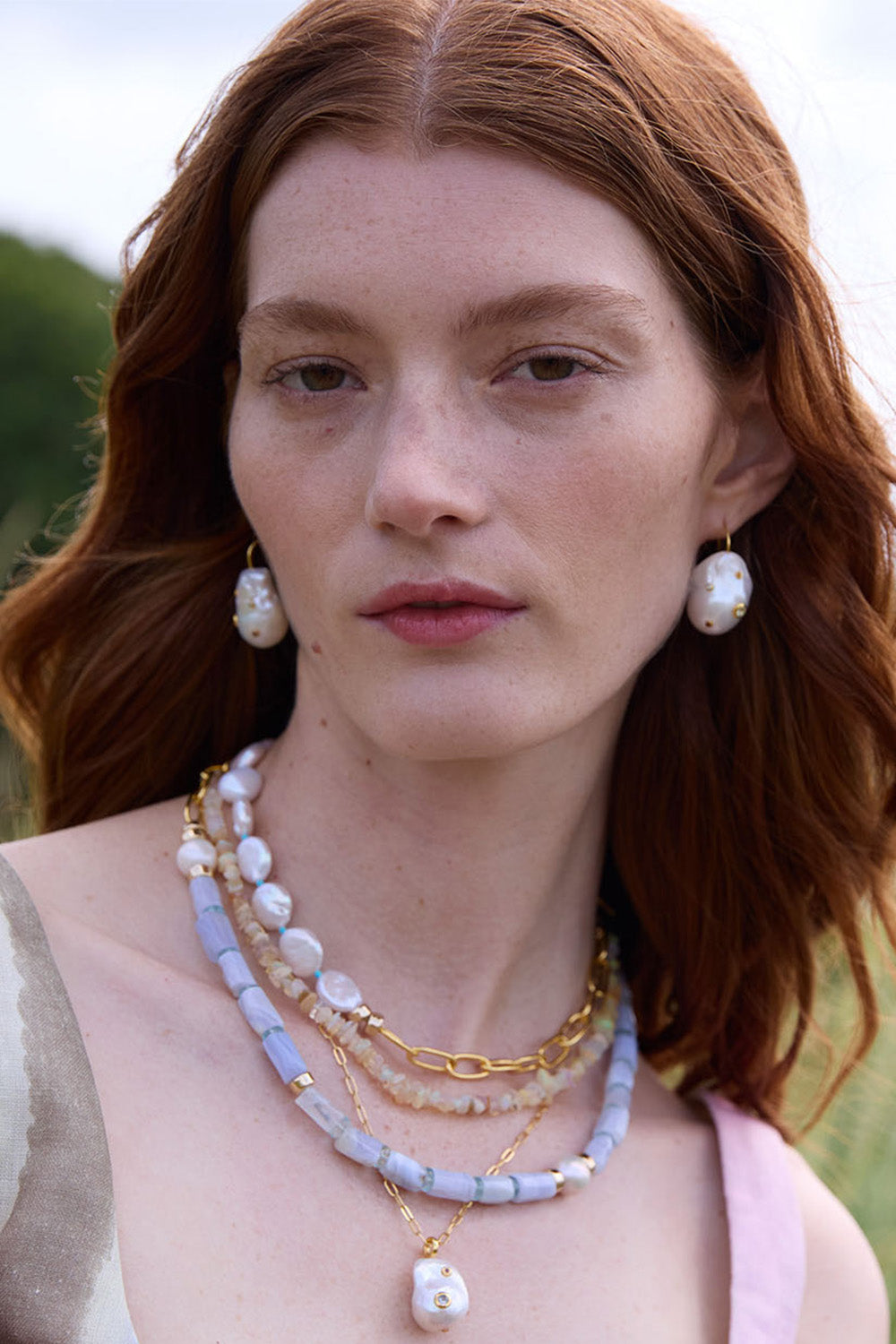 PORTO COVO NECKLACE IN BLUE LACE