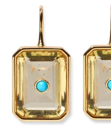 TILE EARRINGS IN PINEAPPLE