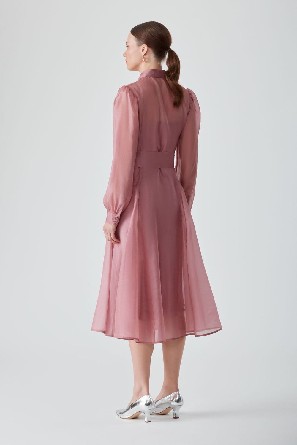 HIBA SHIRT DRESS-PINK SALT