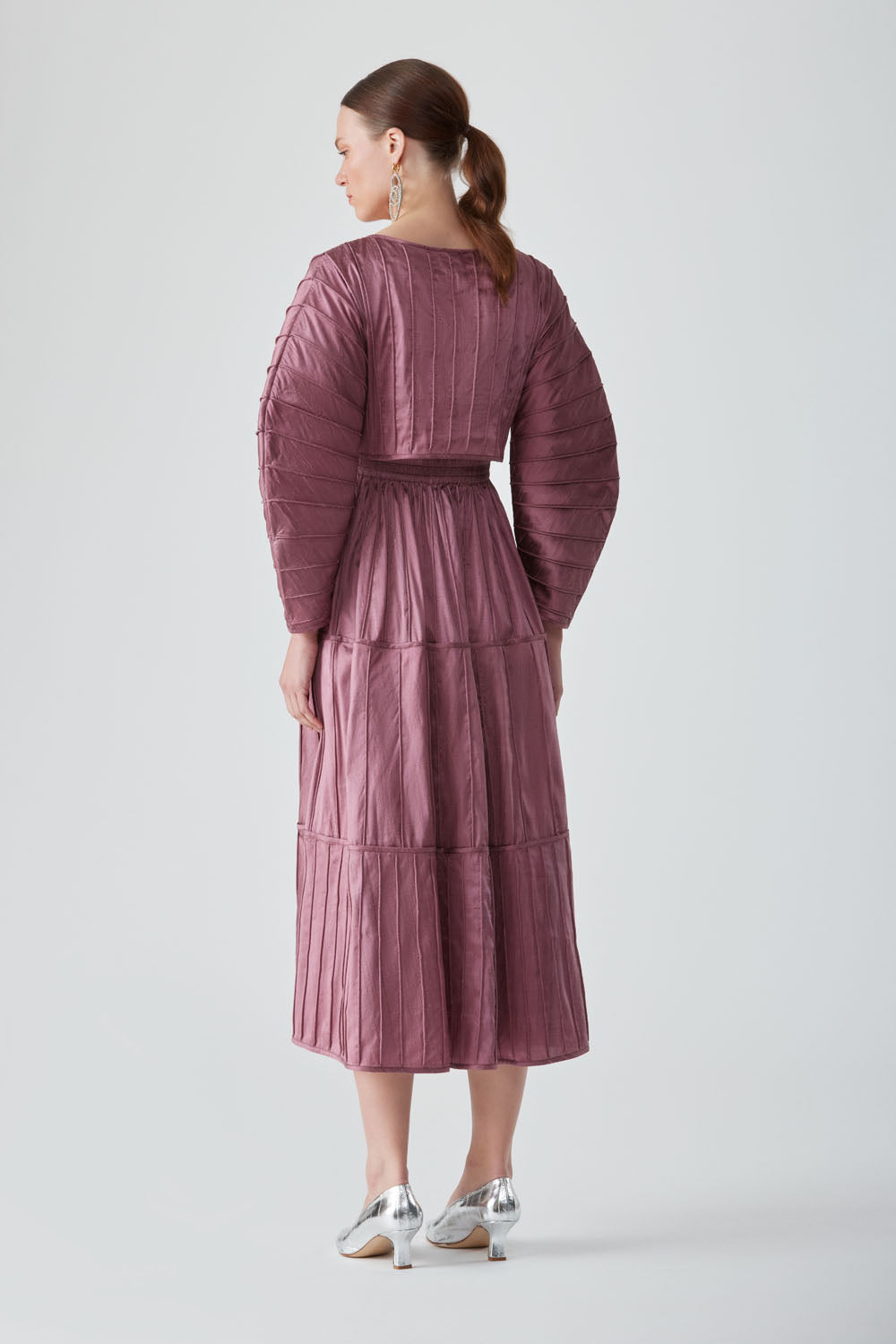 AFAF HANDPIPED SKIRT-LAVENDER