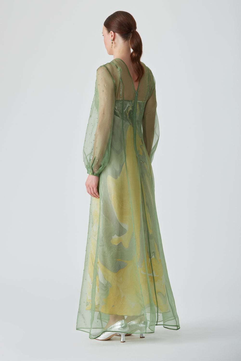 ZORA EMBELLISHED MAXI DRESS-FERN