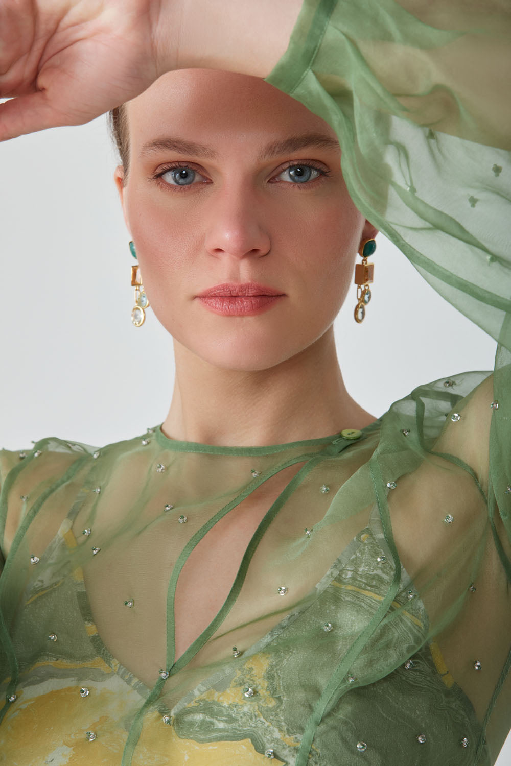 ZORA EMBELLISHED MAXI DRESS-FERN