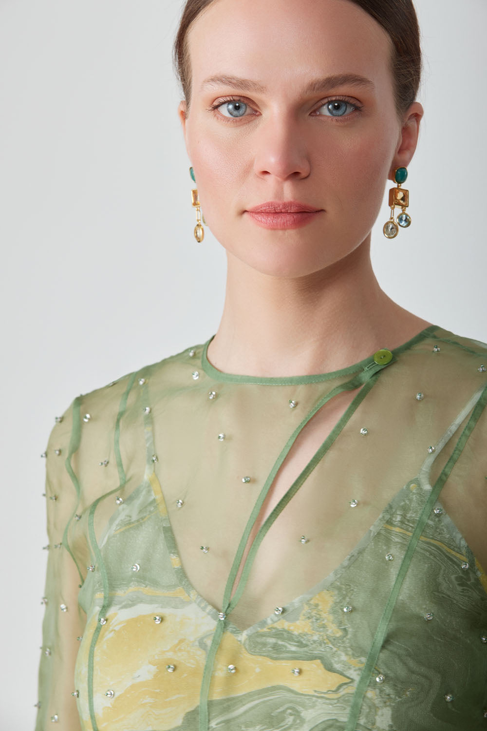 ZORA EMBELLISHED MAXI DRESS-FERN