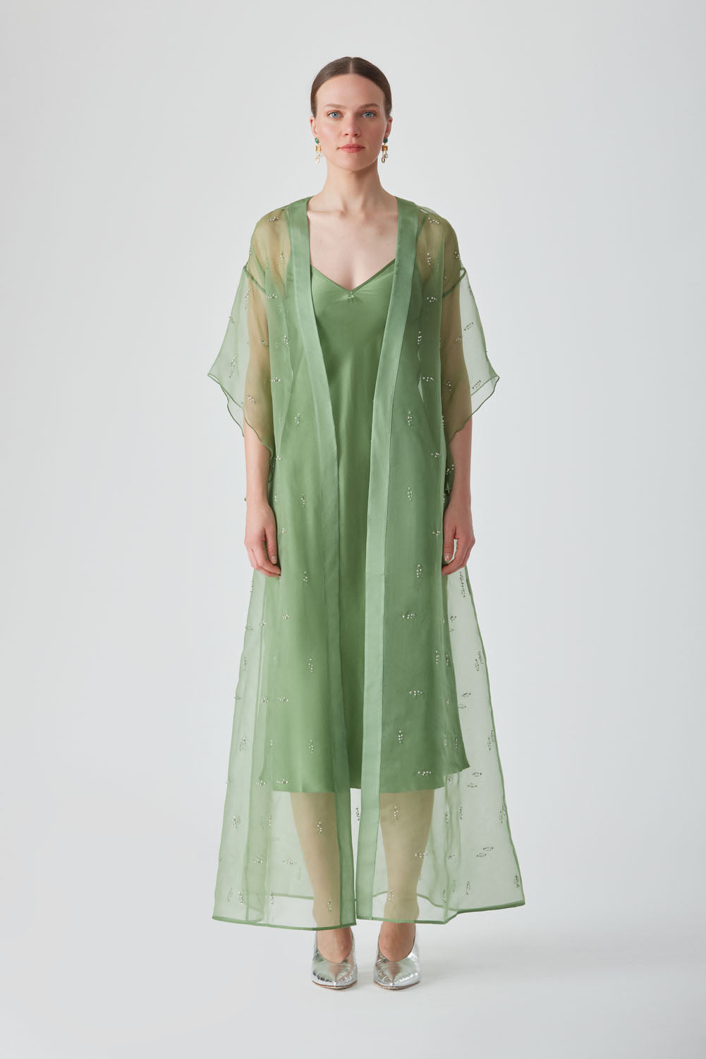 SLIP DRESS-FERN