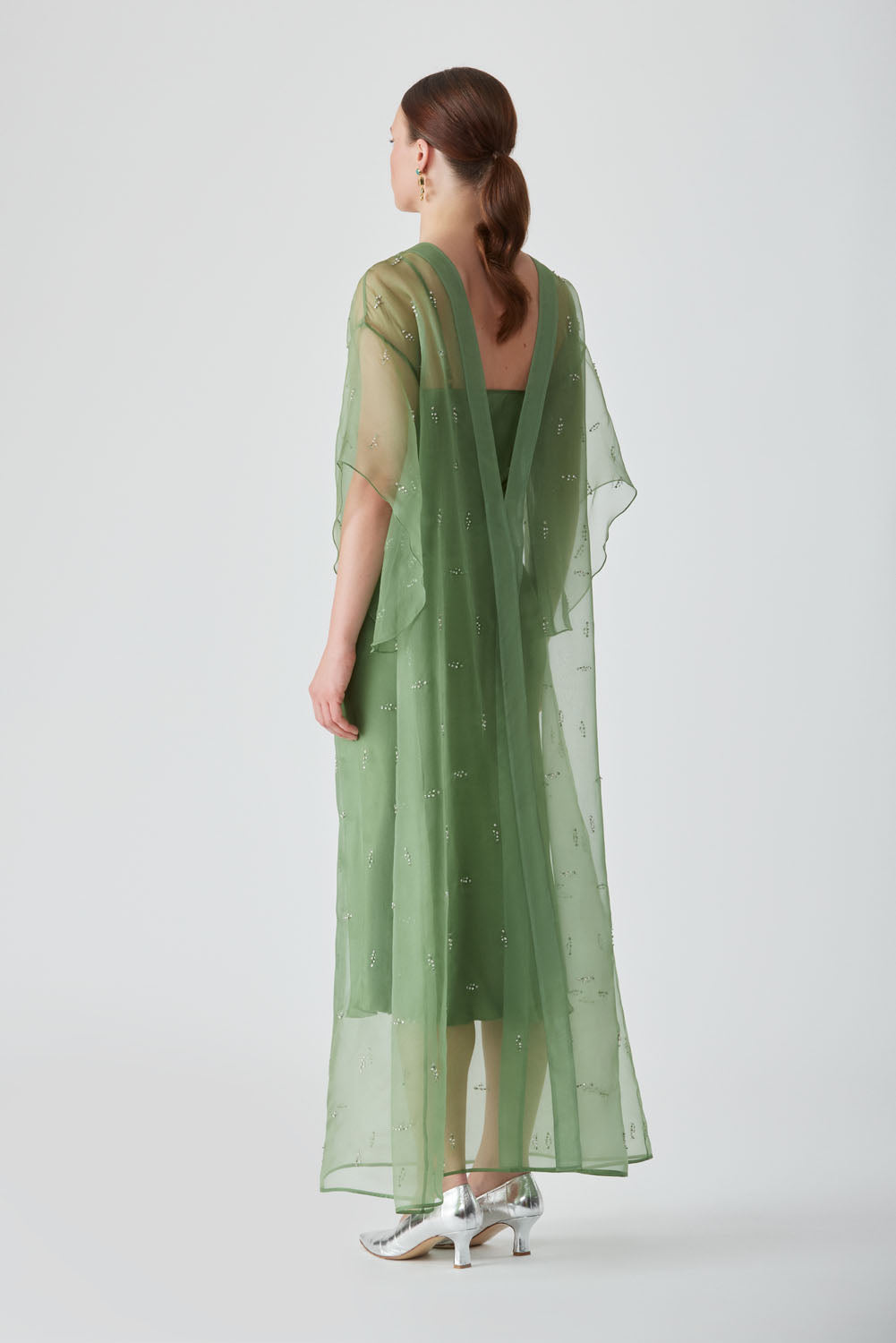 DUA EMBELLISHED KIMONO - FERN