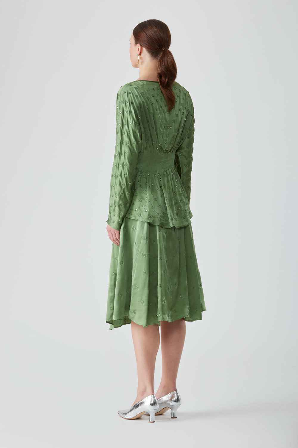 RAI MIRROR SKIRT - FERN
