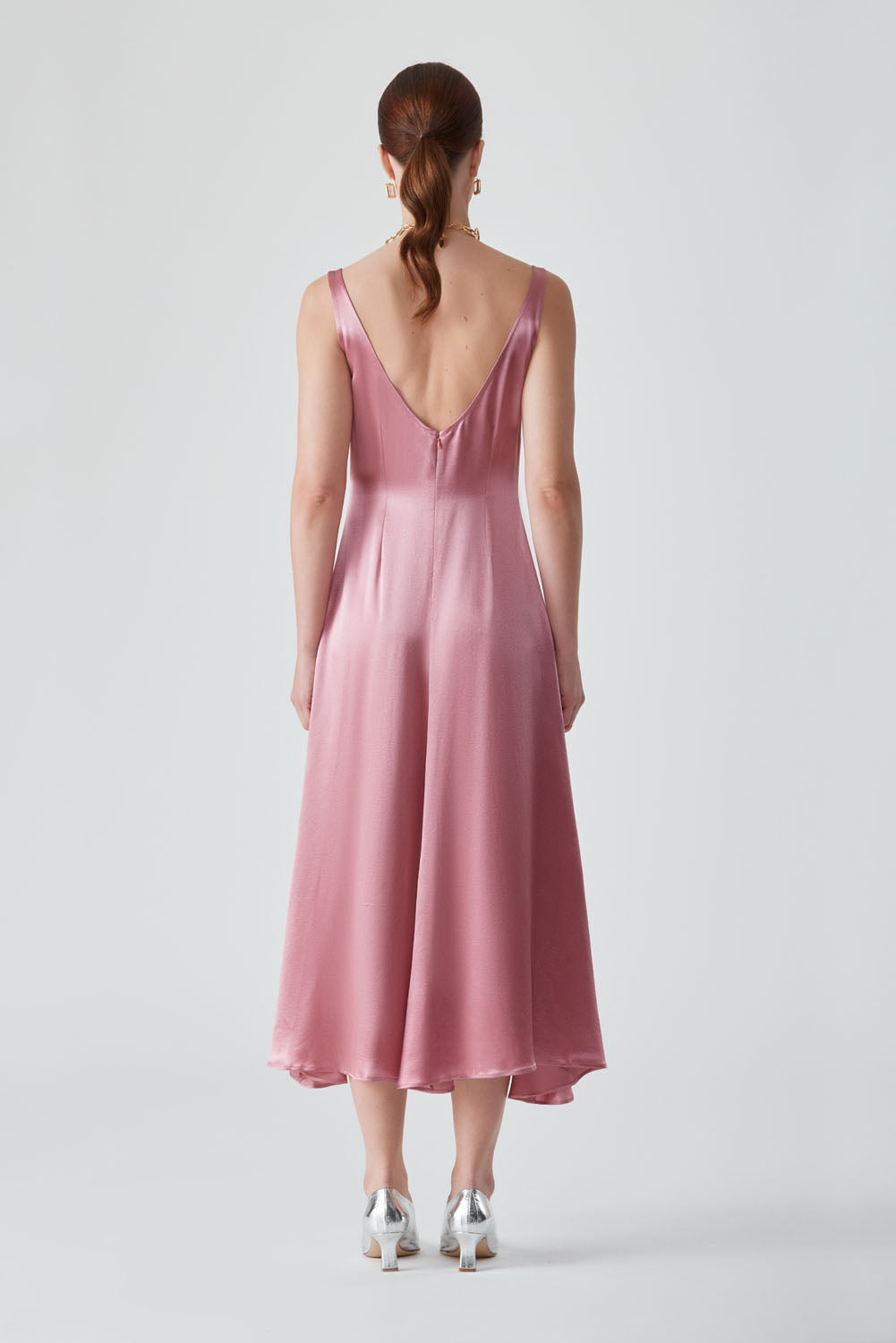 MIRA MIDI DRESS-PINK SALT