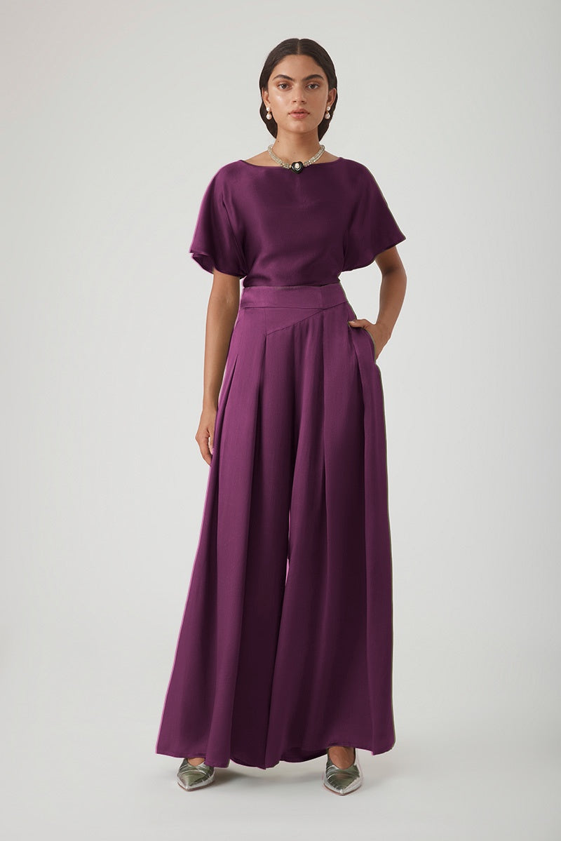 SUFIA PANT - AUBERGINE