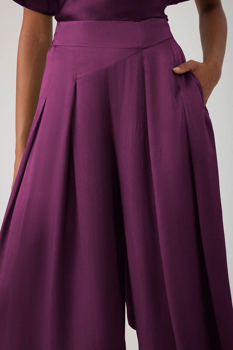 SUFIA PANT - AUBERGINE