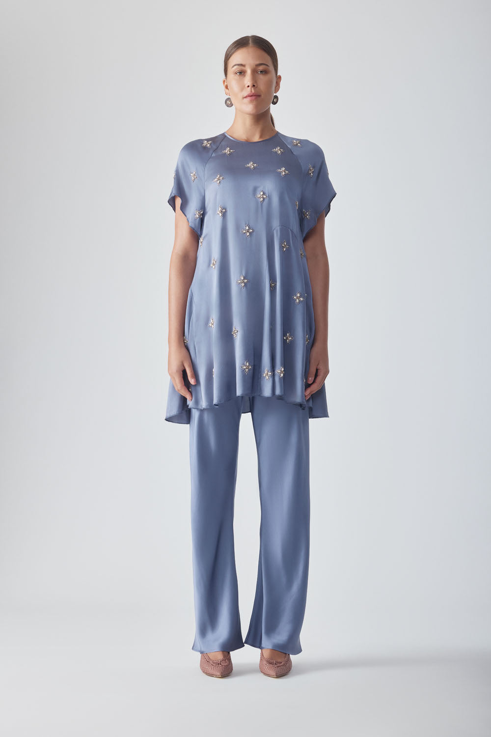 UMA MINI DRESS - PERIWINKLE