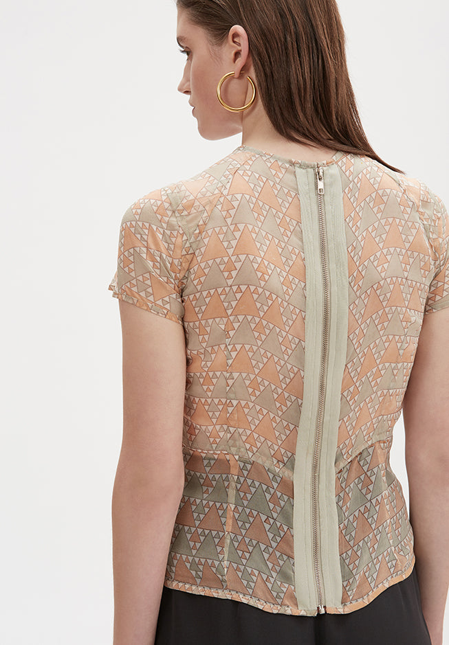 Adan handprinted top