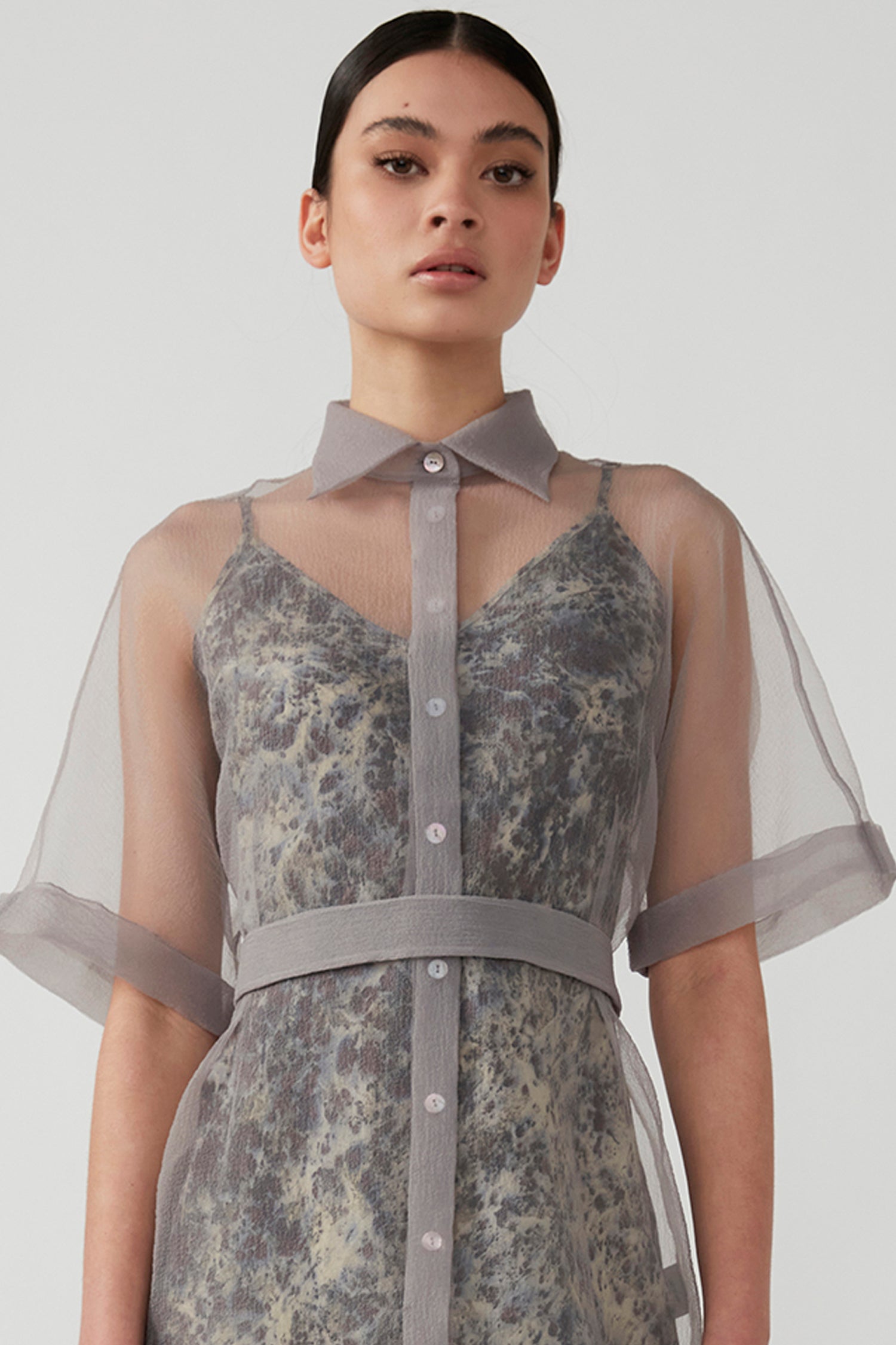 ALAM SHIRT DRESS-SHADOW