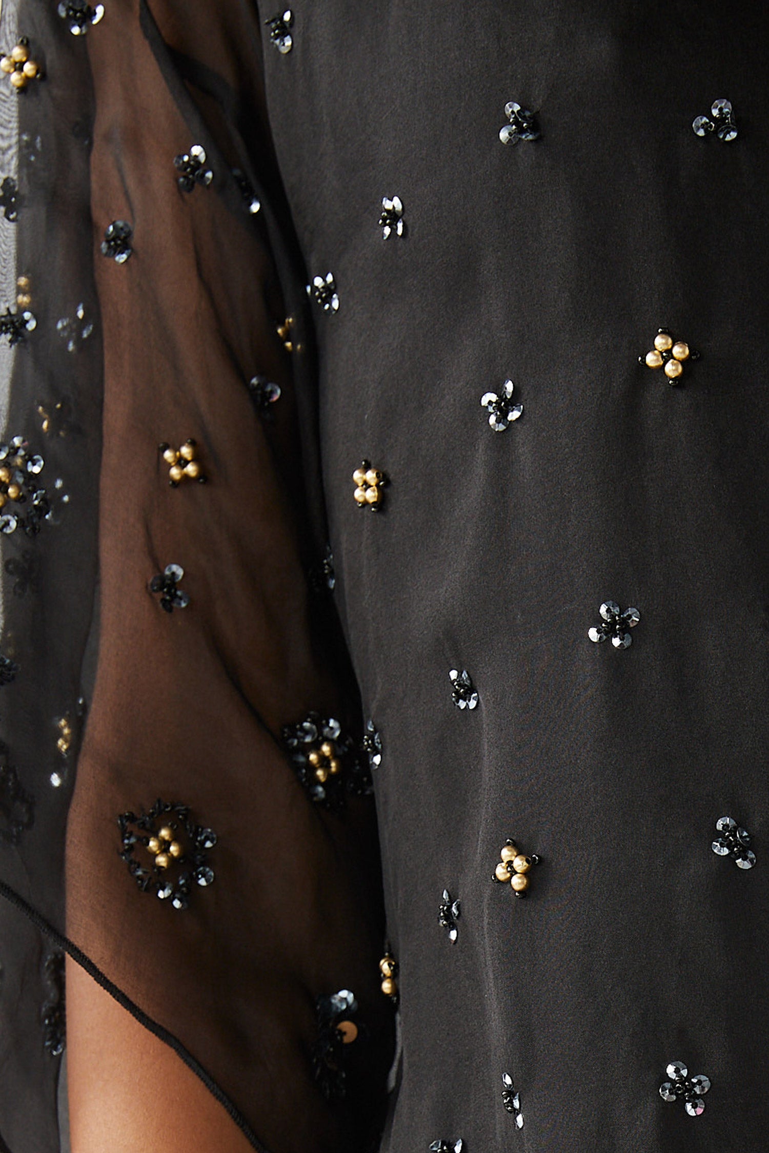 DUA EMBELLISHED KIMONO-NOIR