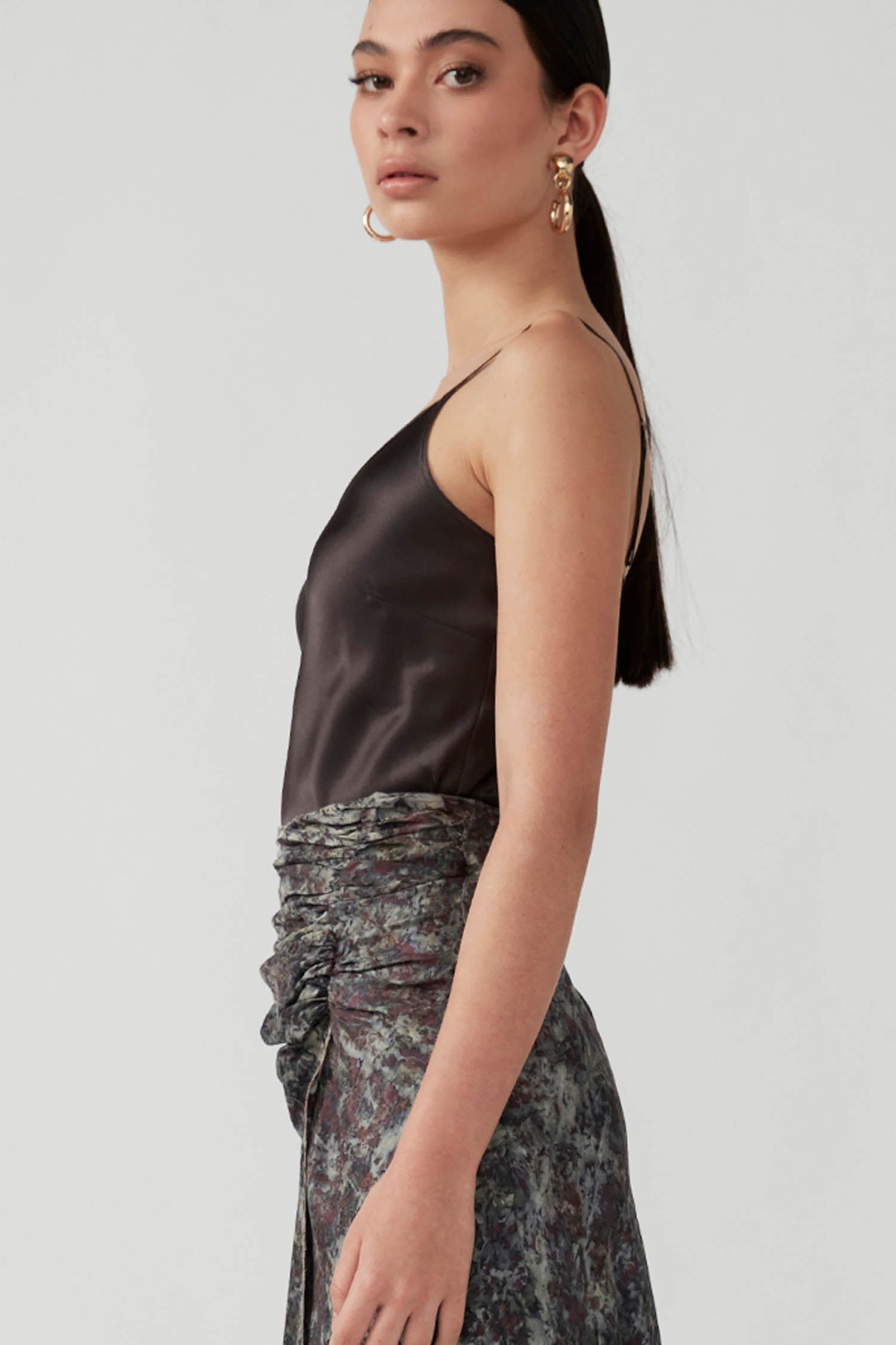 NILOFER SKIRT - ROSE PETAL PRINT