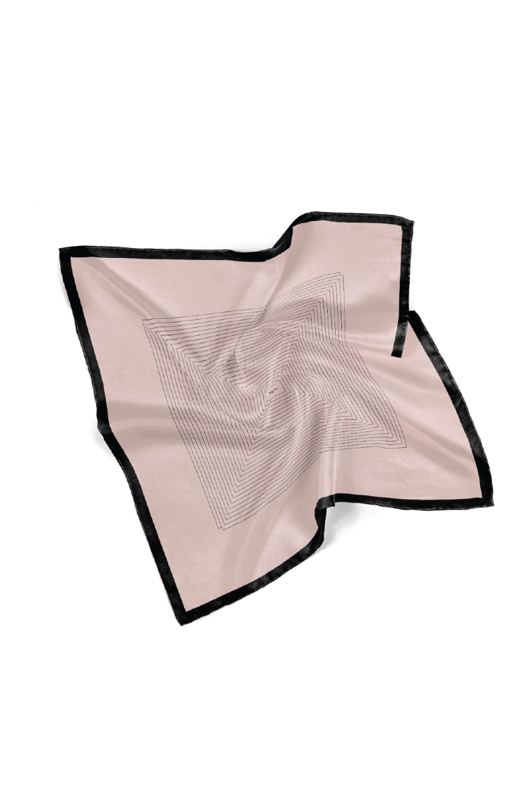 Silk Geometric Scarf