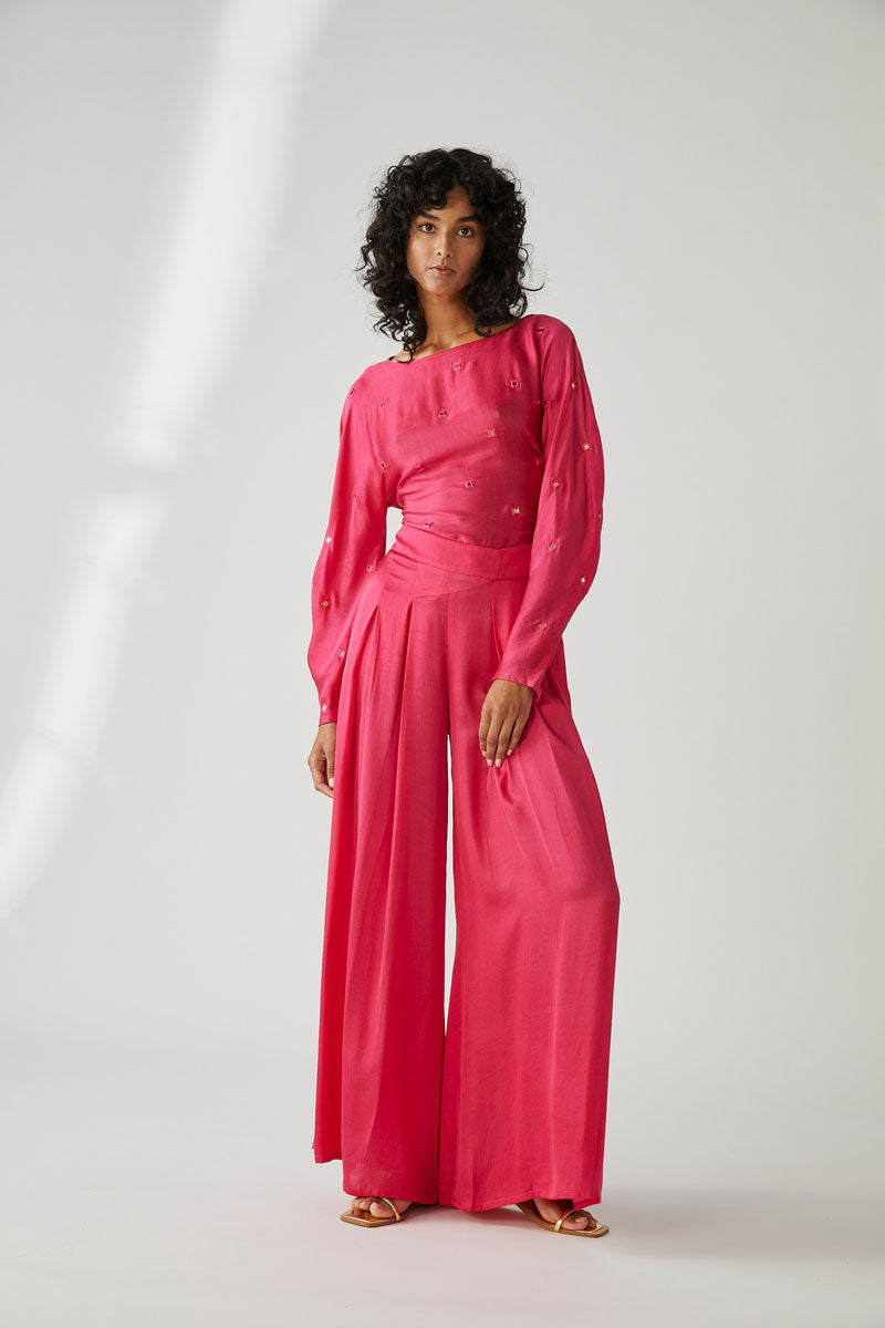 SUFIA PANTS - MAGENTA