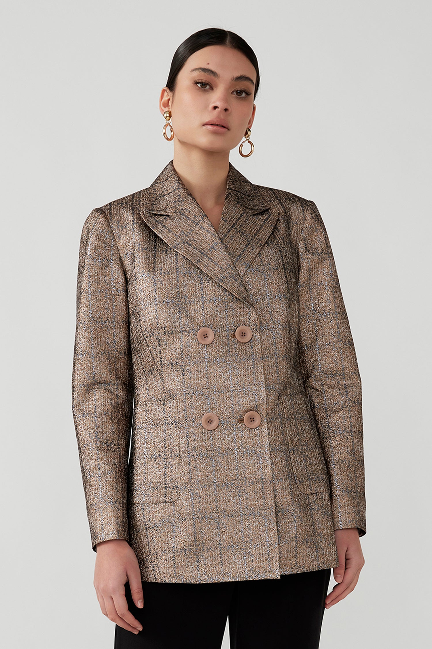 ZARINA BLAZER - GOLD